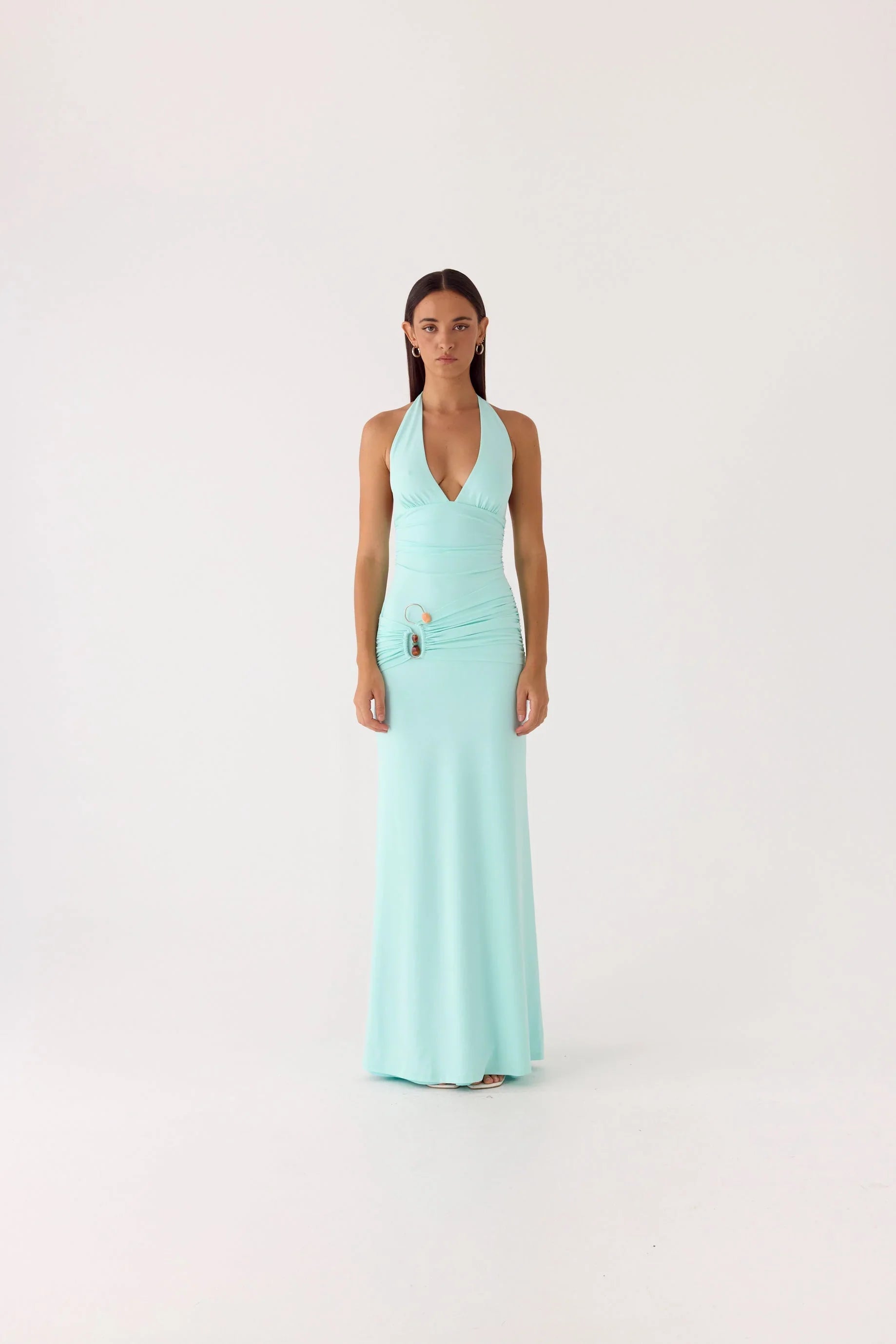 Rhia Halter Maxi Dress Mint