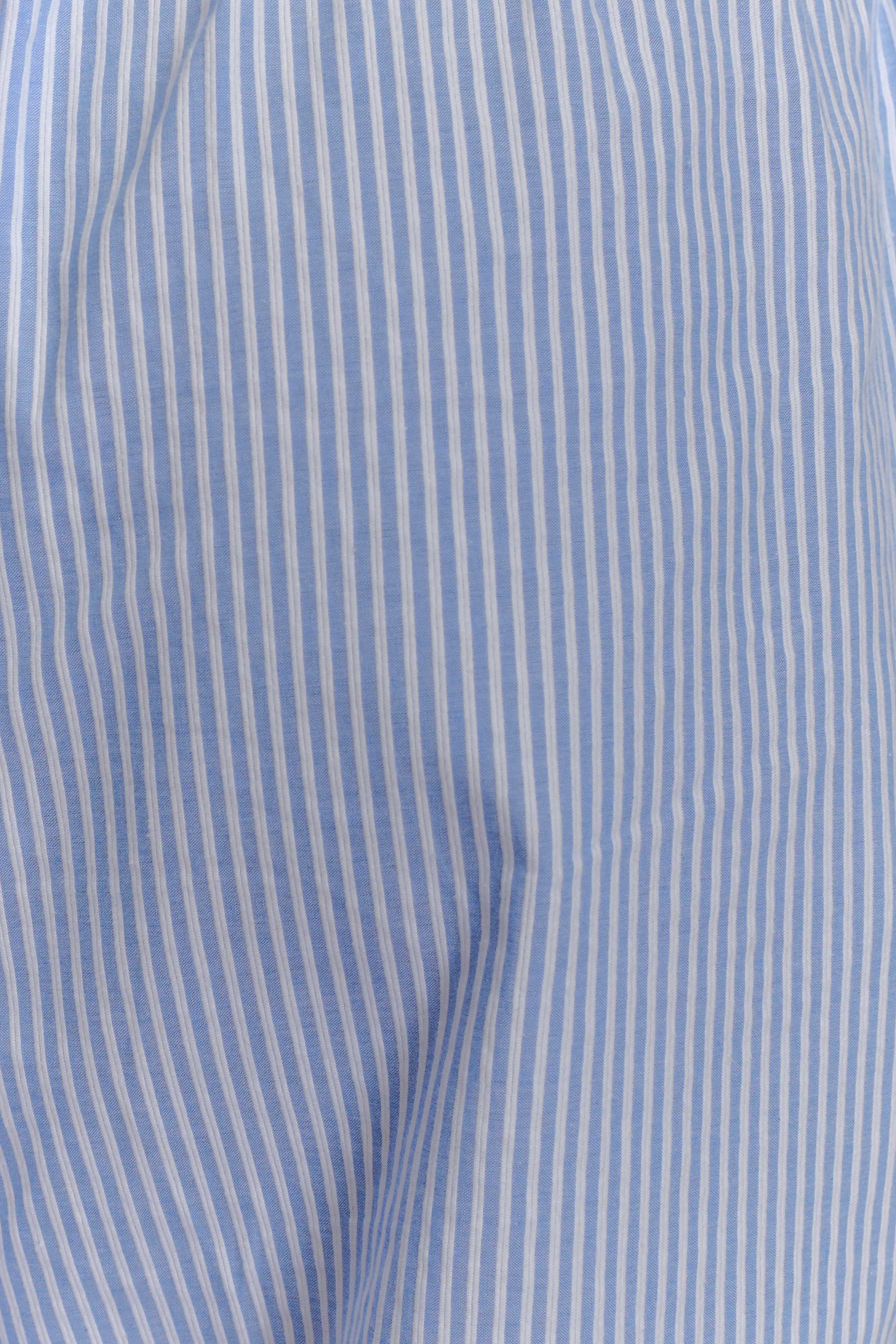 Hansen Wide Leg Pants Blue Pinstripe