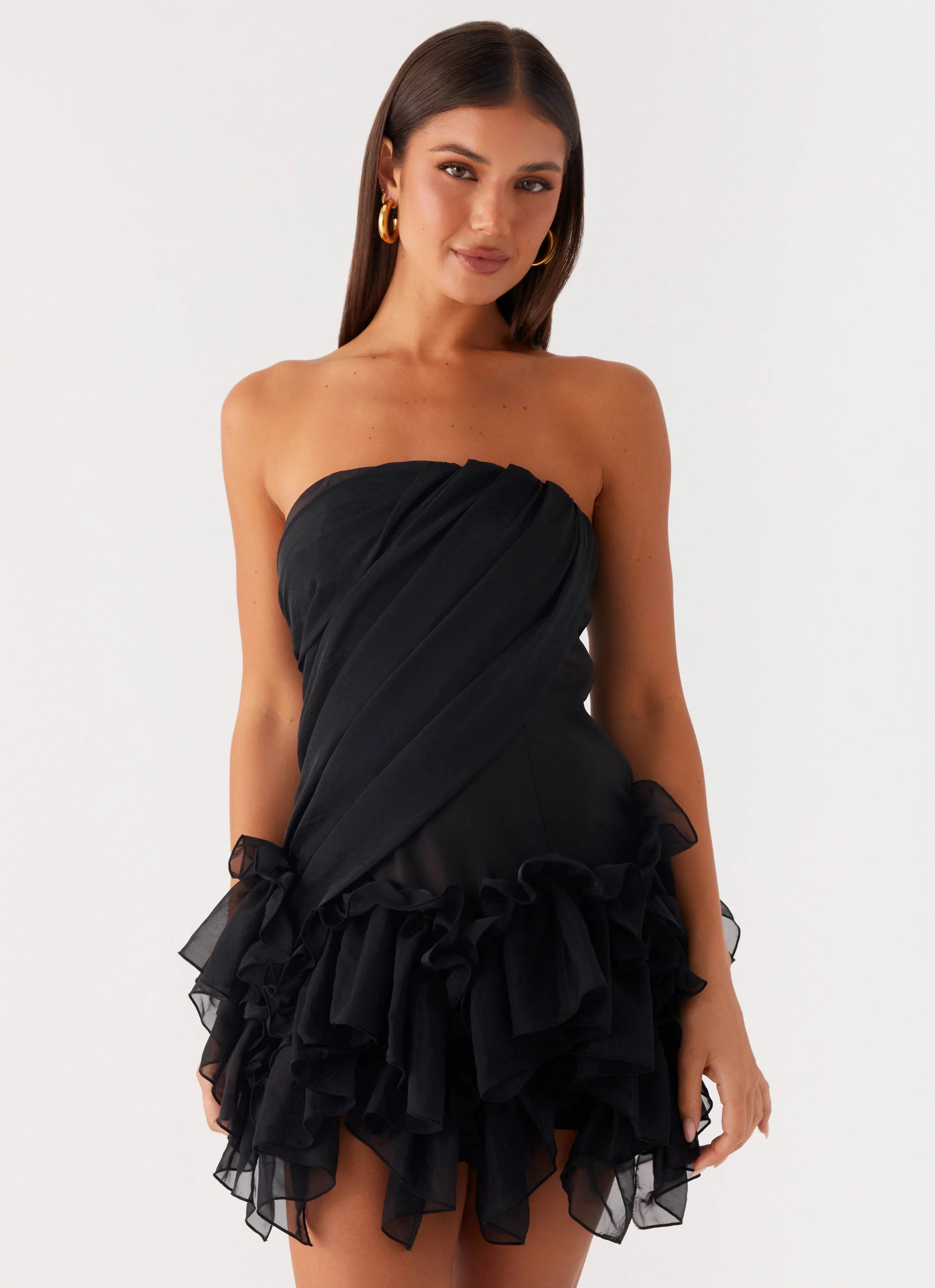 Arabian Nights Mini Dress Black