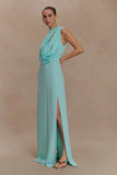 Galia Cowl Neck Maxi Dress Lagoon