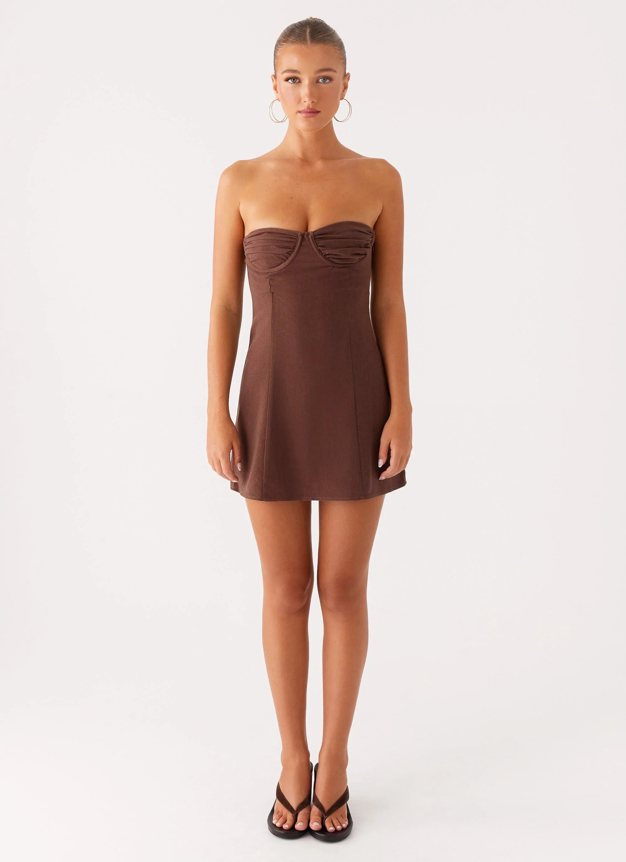 Ludo Mini Dress Chocolate