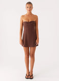 Ludo Mini Dress Chocolate