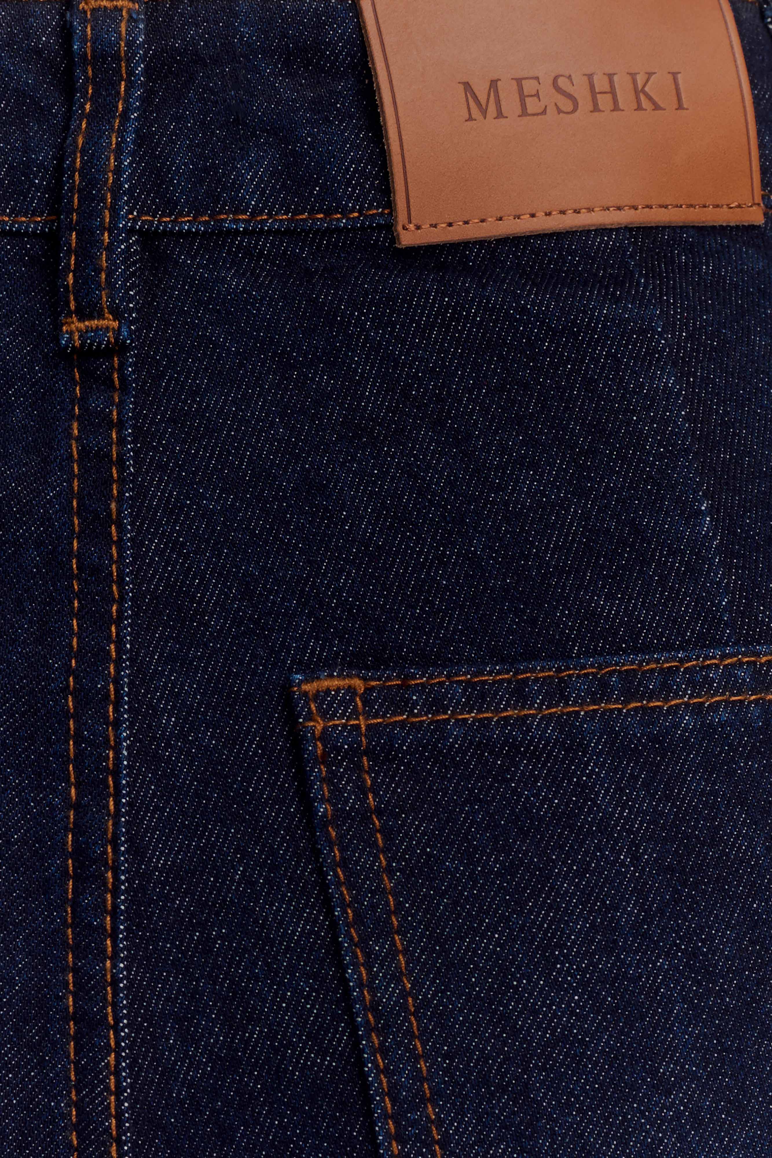 Jen Wide Leg Flare Denim Jeans Indigo Blue