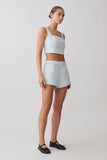 Josephine Crop Top With Open Back Ice Blue