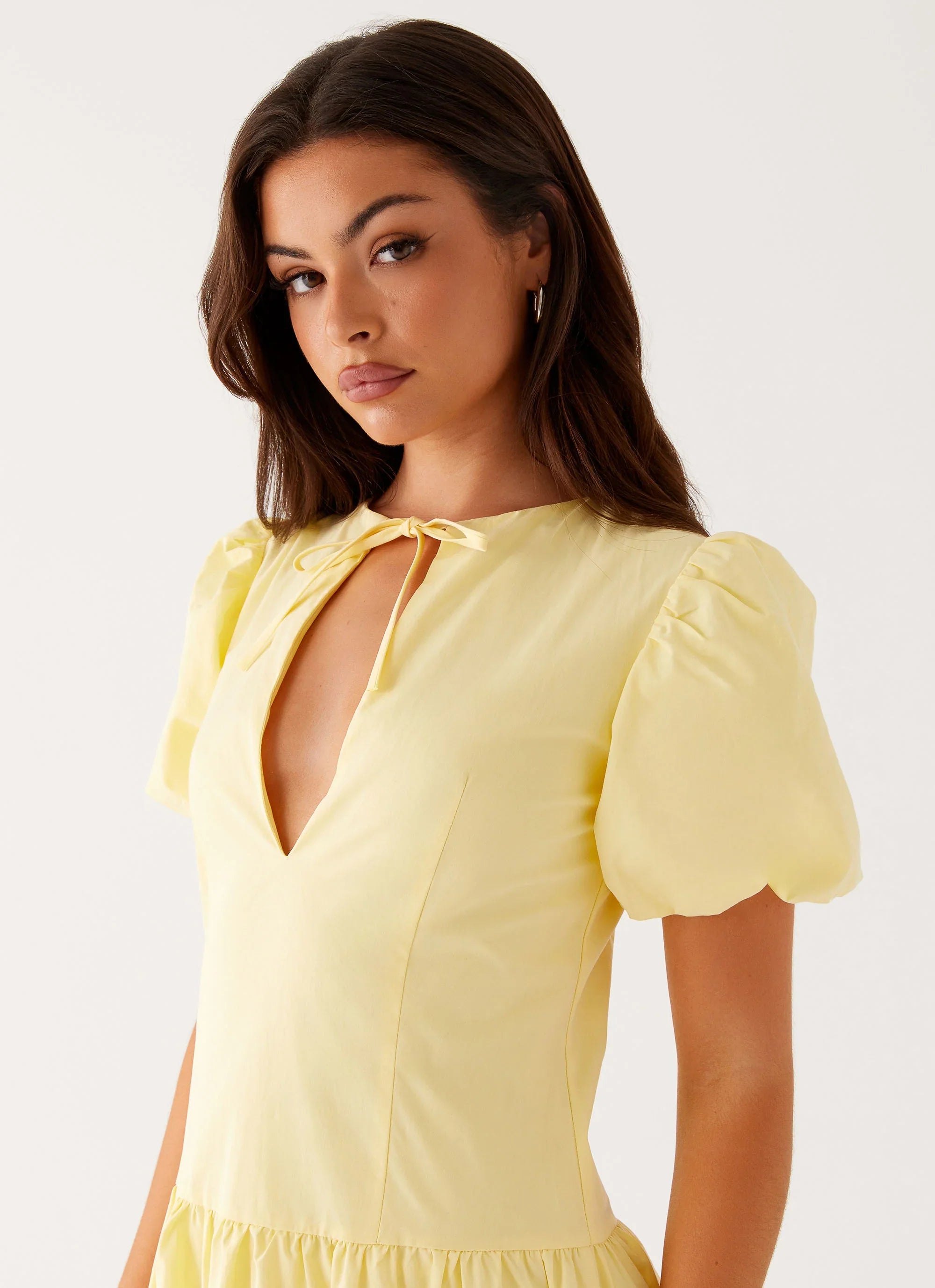 Reyna Midi Dress Yellow