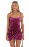 Velvet Dress in Purple