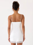 Aloura Lace Mini Dress White