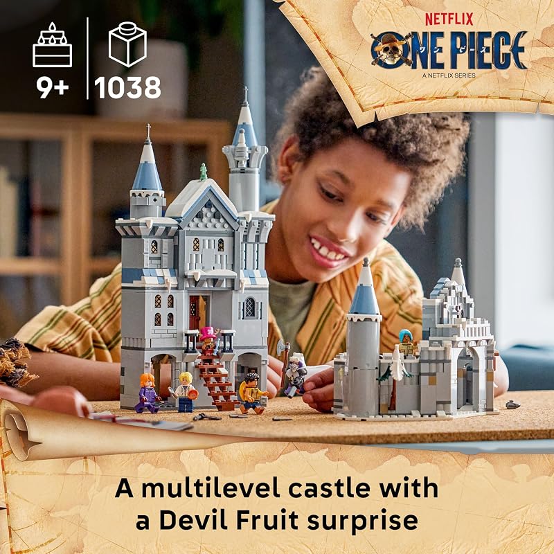 LEGO ONE PIECE Battle at Drum Castle 75645 Building Toys for Boys Girls Ages 9 6 Minifigures Castle Toy Playset for Pretend Play 1038 pieces Gift for Birthdays