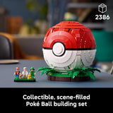 LEGO Pokémon Iconic Trainer Moments Poké Ball 72154 Collectible Building Set for Adults Ages 18 Pokémon Model Kit with 3 Minifigures 2 Pokémon Figures Gift for Gamers