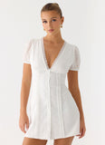 Sweet Lullaby Mini Dress White