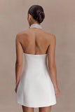Riley Halter Suiting Mini Dress Ivory