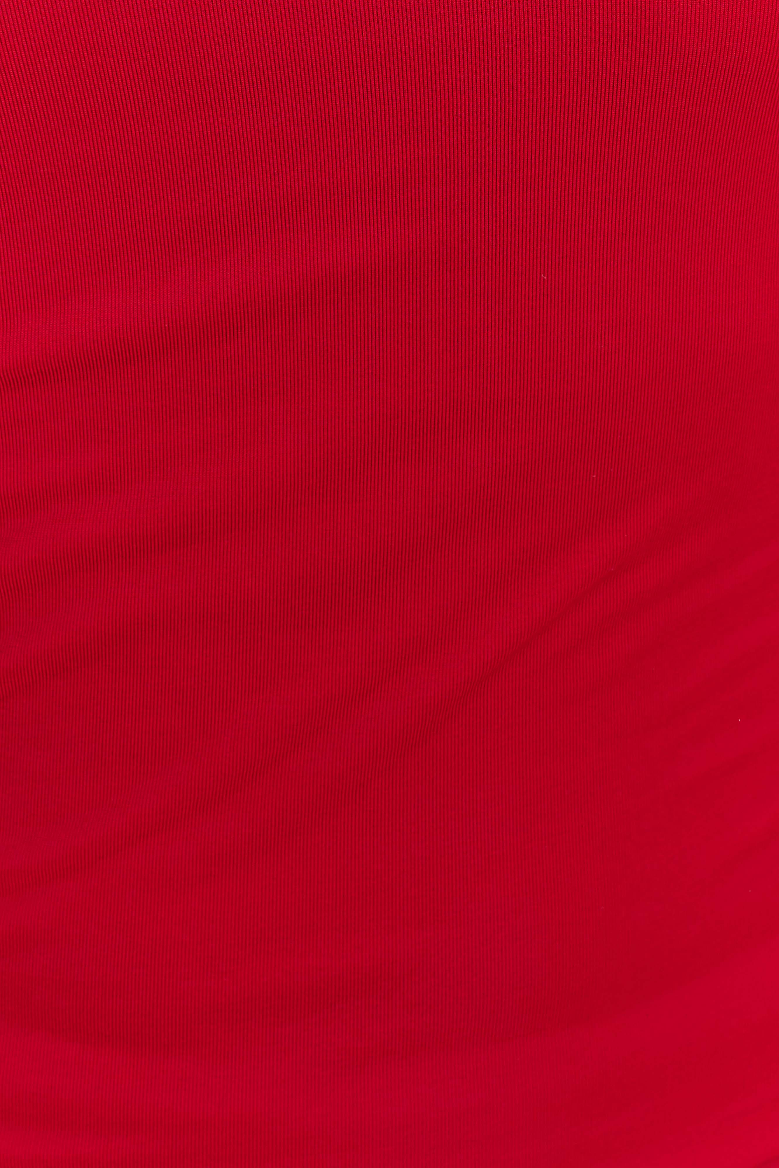 Bruna Slinky Fishtail Maxi Skirt Red
