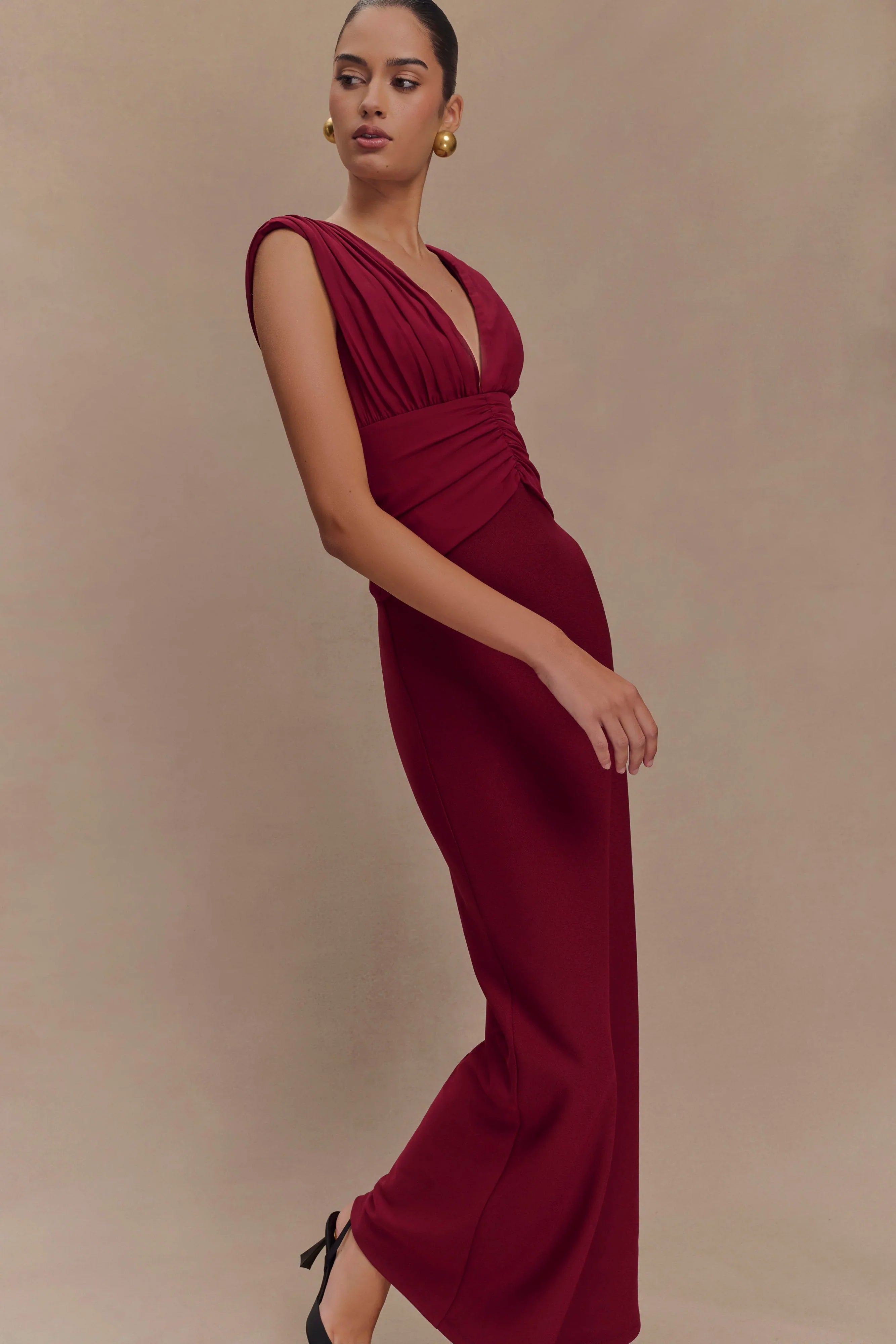 Monique Maxi Dress Plum