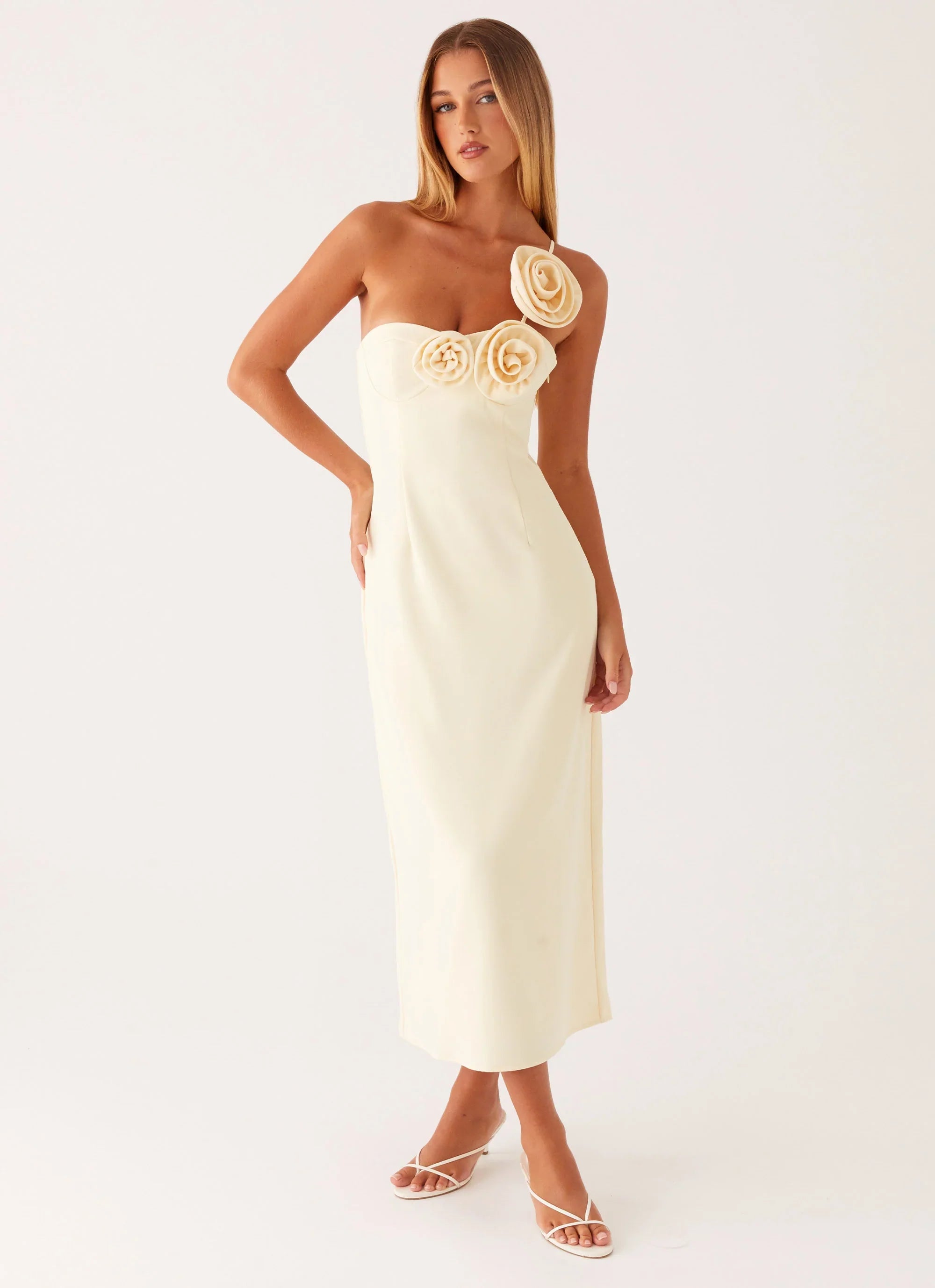 Sweetpea Midi Dress Yellow
