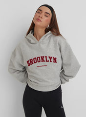Grey Marl Brooklyn Oversized Hoodie