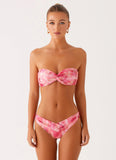 Delta Bandeau Bikini Top Flamingo Fling