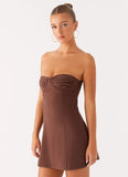 Ludo Mini Dress Chocolate