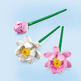 LEGO Lotus Flower Building Toy for Kids Girls Boys Ages 8 Artificial Lotus Flowers for Home Decor Display Creative Gift Idea for Her Him 40647
