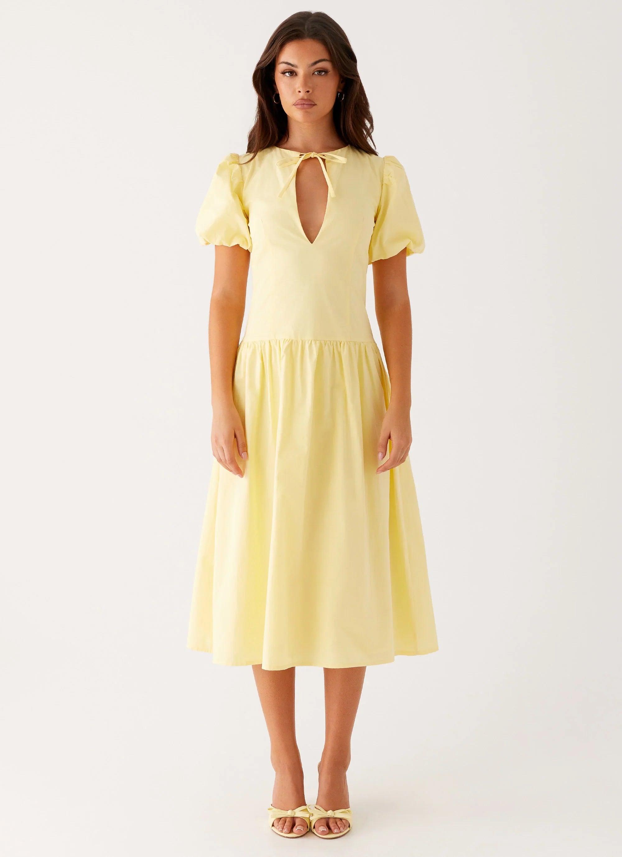 Reyna Midi Dress Yellow