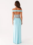 Infatuation Lace Maxi Dress Turquoise