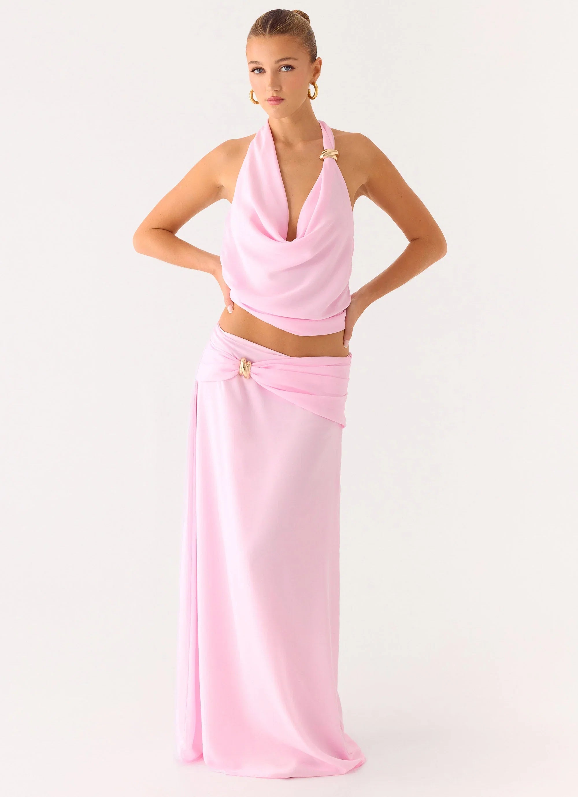 Anuhea Maxi Skirt Pink