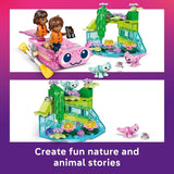 LEGO Friends Axolotl Adventure Boat Building Toy for Girls Boys Pretend Play Set for Kids Ages 5 W Leo Minidoll Alba Microdoll 2 Toy Pets Accessories Gift Idea for Birthdays 42681