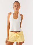 No Rush Top White
