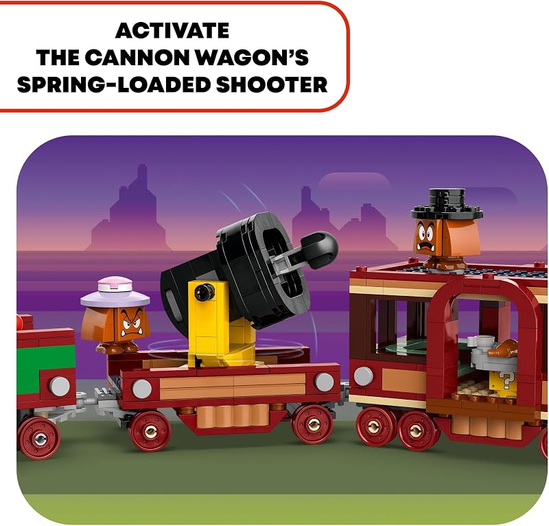 LEGO Super Mario The Bowser Express Train Toy Building Toys for Boys Girls Ages 9 Years Pretend Play W Minifigures Gift Idea for Kids 71437