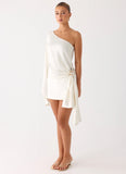 Statement Hour One Shoulder Top Ivory
