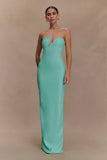 Winston Strapless Sequin Maxi Dress Lagoon