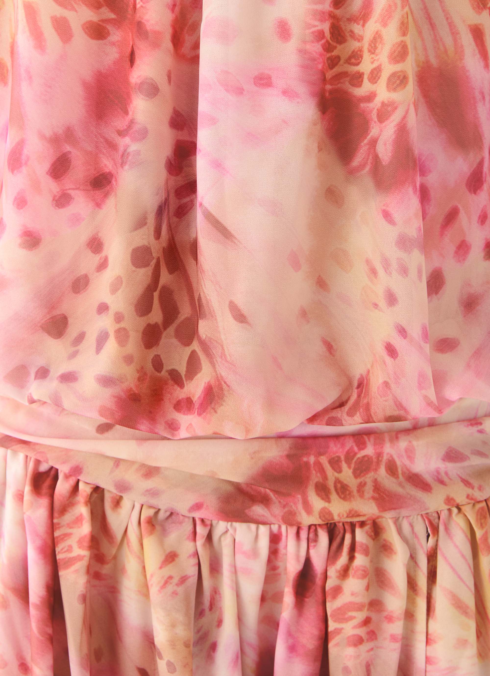 Lioras Strapless Maxi Dress Botanic Cheetah