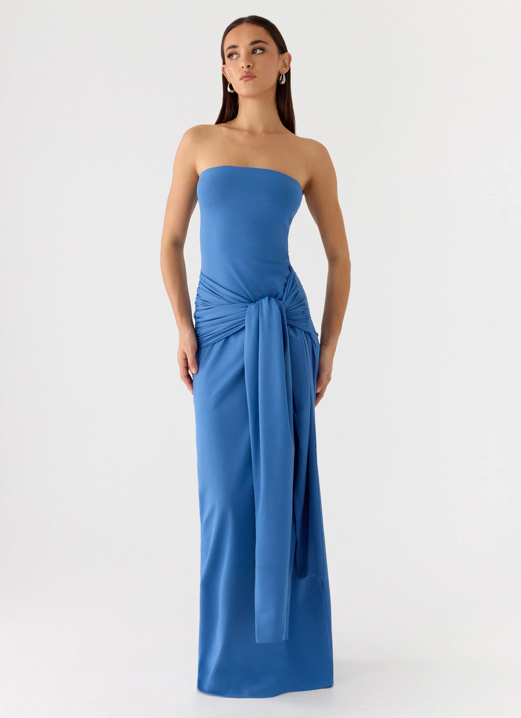 Stole My Heart Maxi Dress Washed Navy