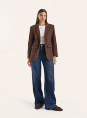 Chocolate Tailored Blazer