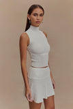 Indy Pointelle Knit Top Ivory