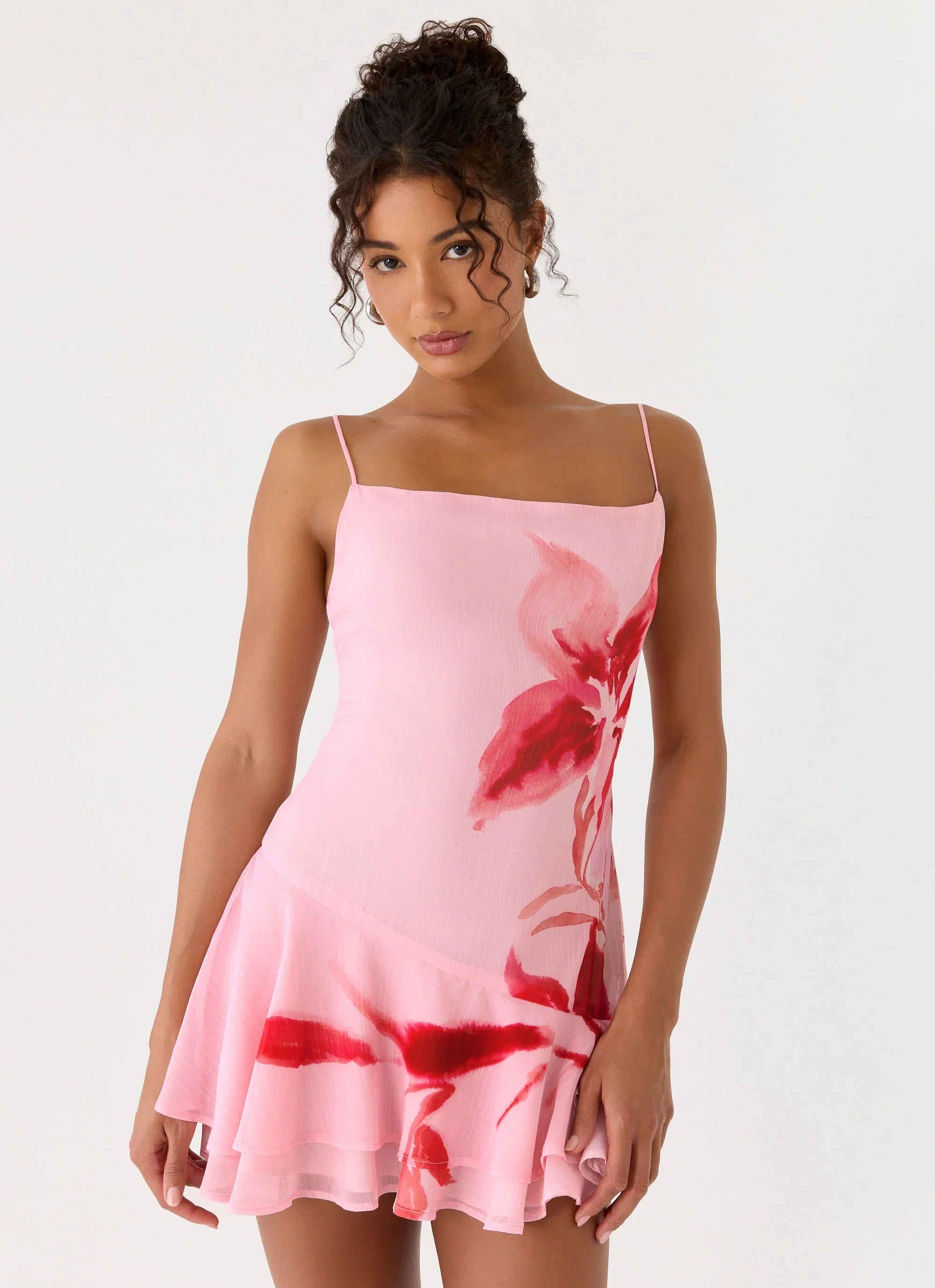 Marisolana Mini Dress Pink Petal