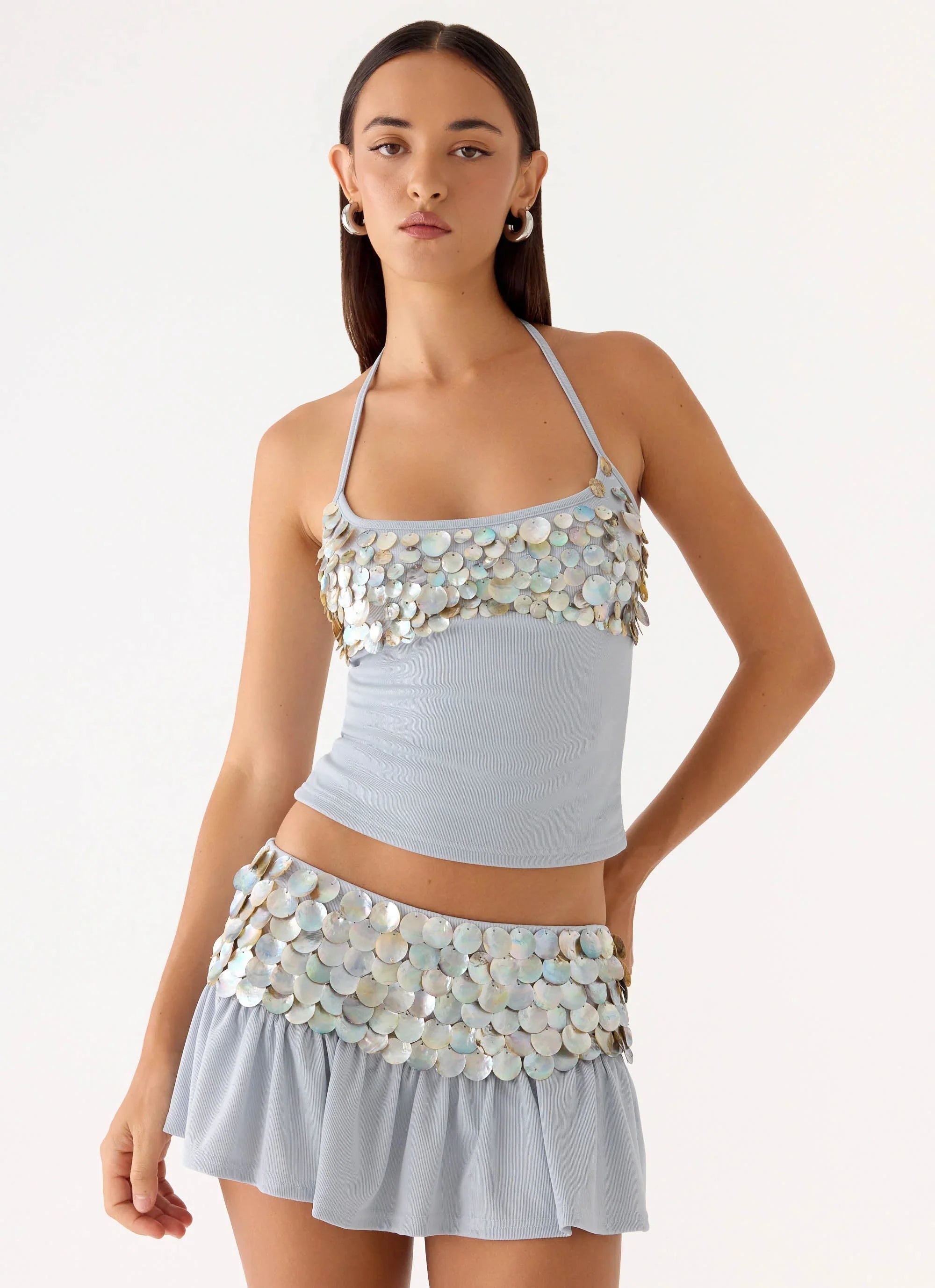 Merinda Skort Misty Blue