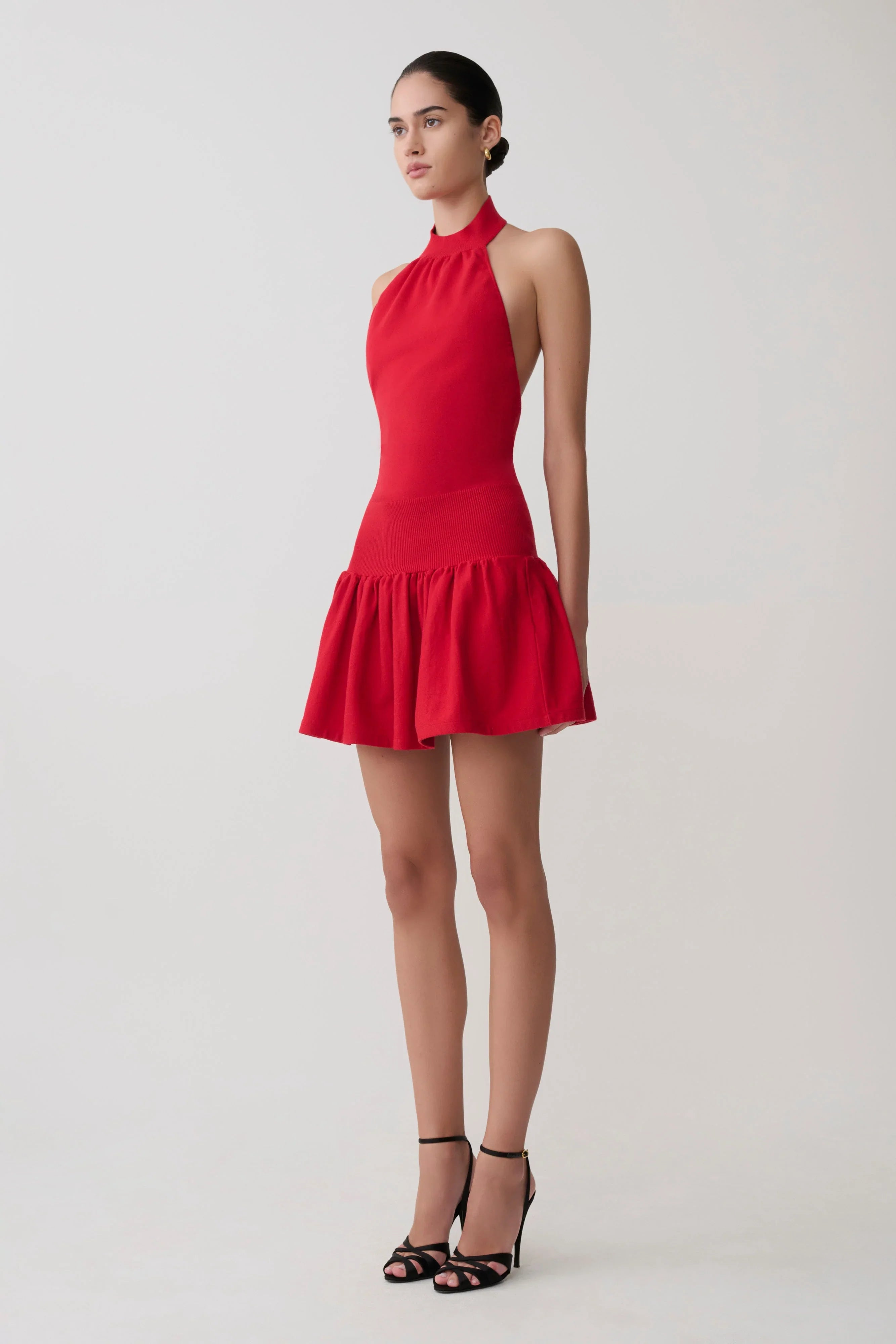 Rory Halter Mini Knit Dress Red