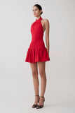Rory Halter Mini Knit Dress Red
