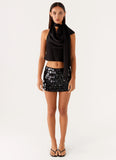 Movie Star Mini Skirt Black