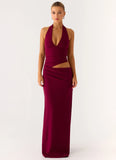 Almost Love Maxi Dress Plum