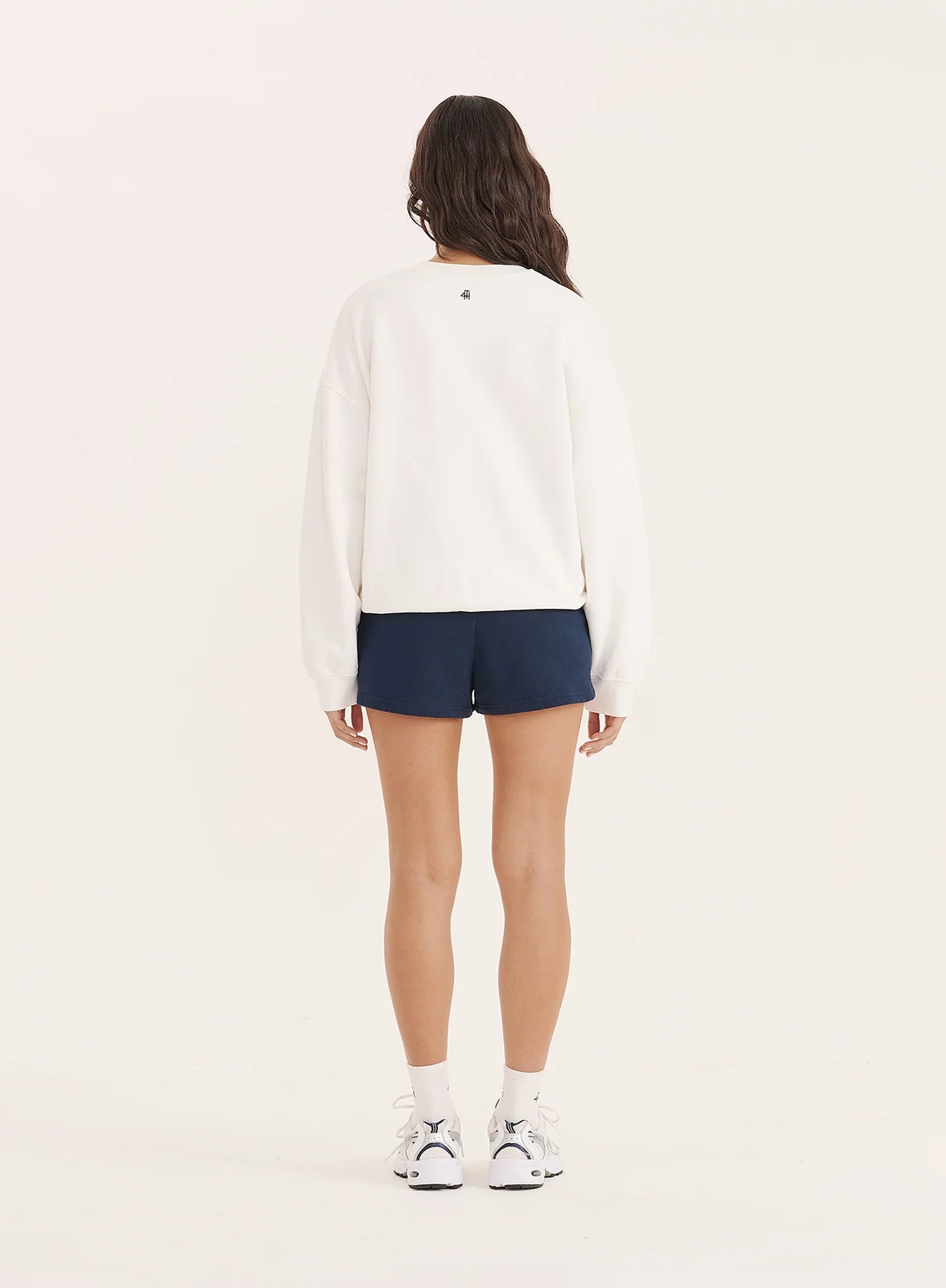White Fourth Embroidered Branded Sweatshirt