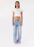 Rosalind Baby Tee White