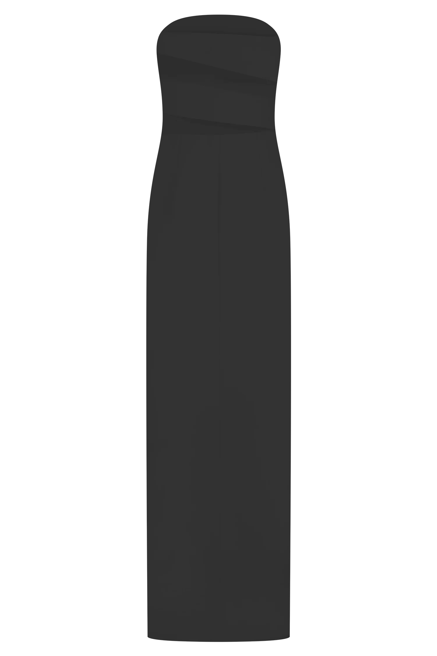 Paulina Cut Out Strapless Maxi Dress Black