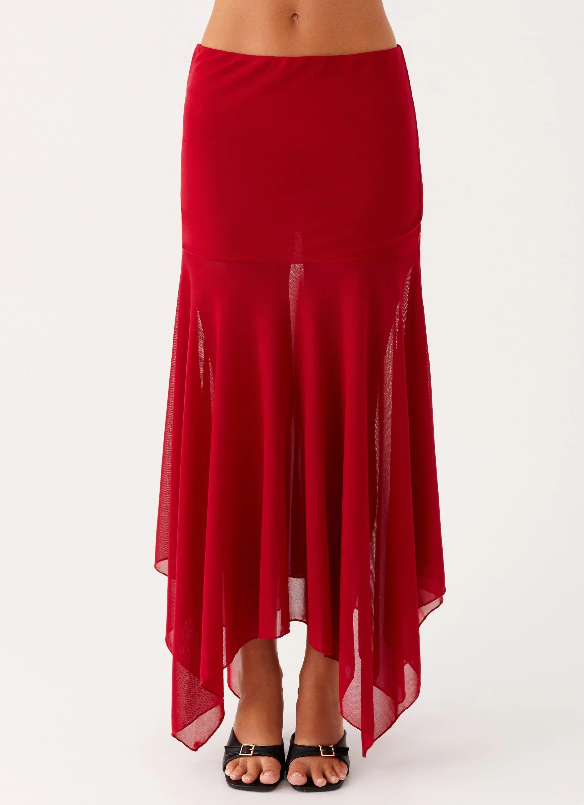 Dionne Maxi Skirt Red