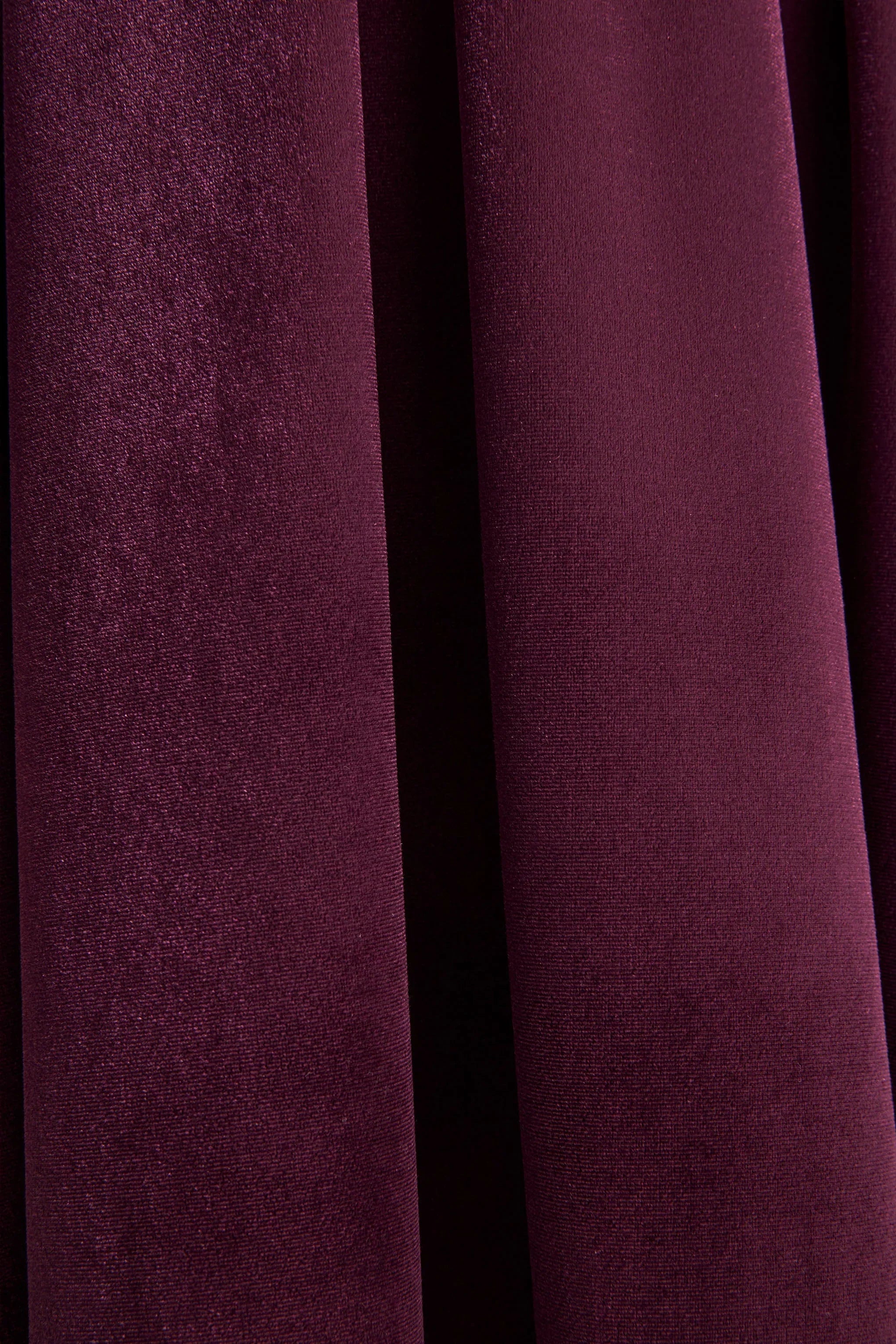 Seraphic Burgundy Velvet Puff Sleeve Midi Dress