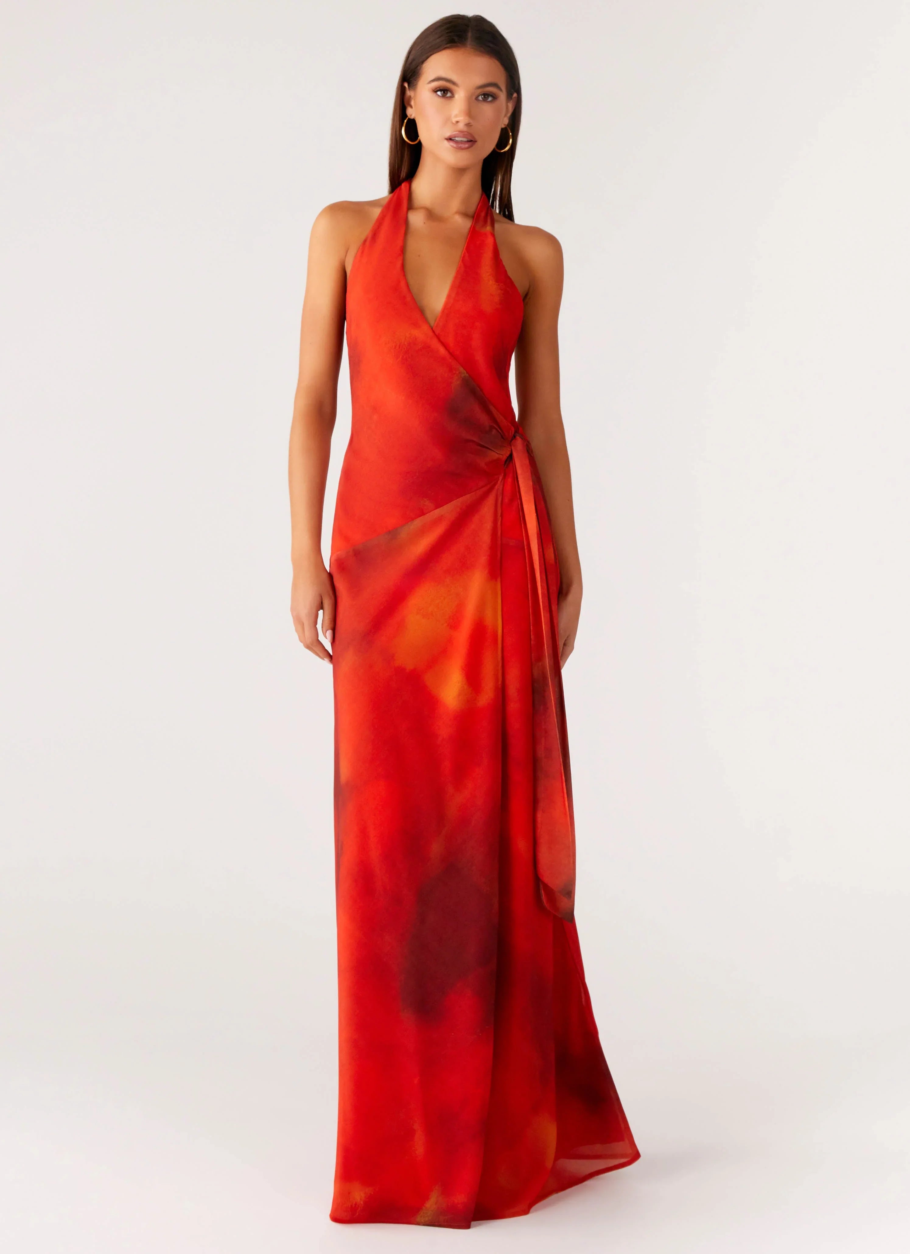 So Chic Maxi Dress Scarlet Blur
