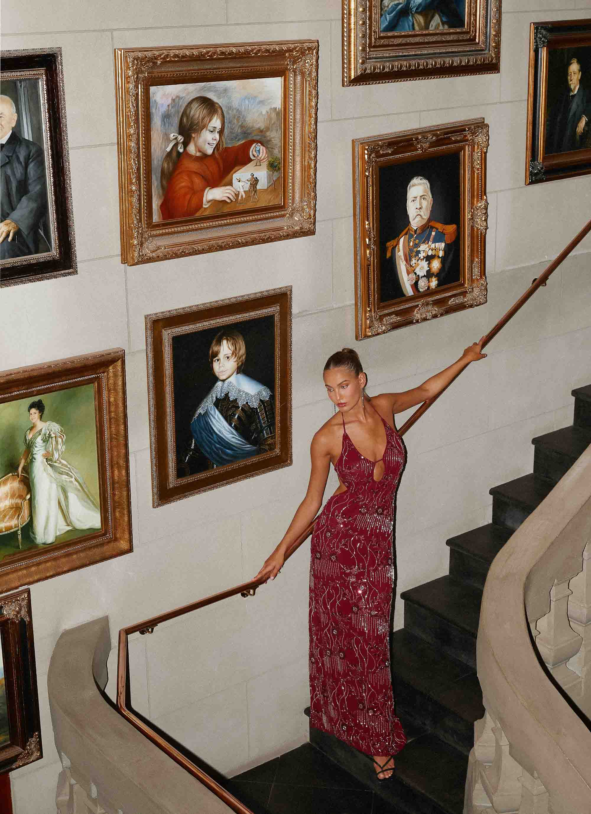 All For Love Maxi Dress Burgundy