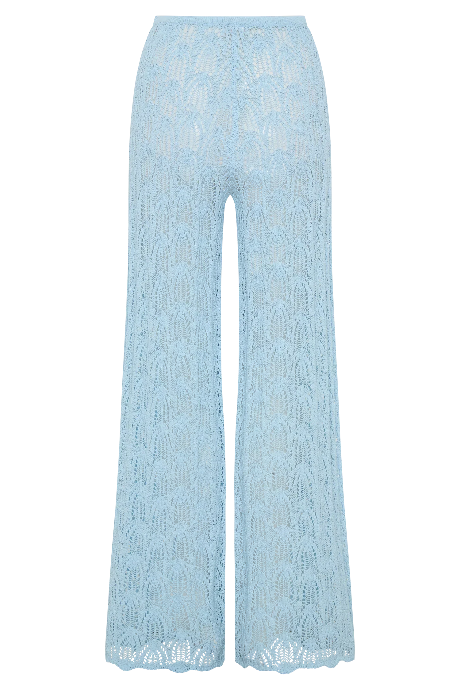 Glinda Crochet Pants Light Blue