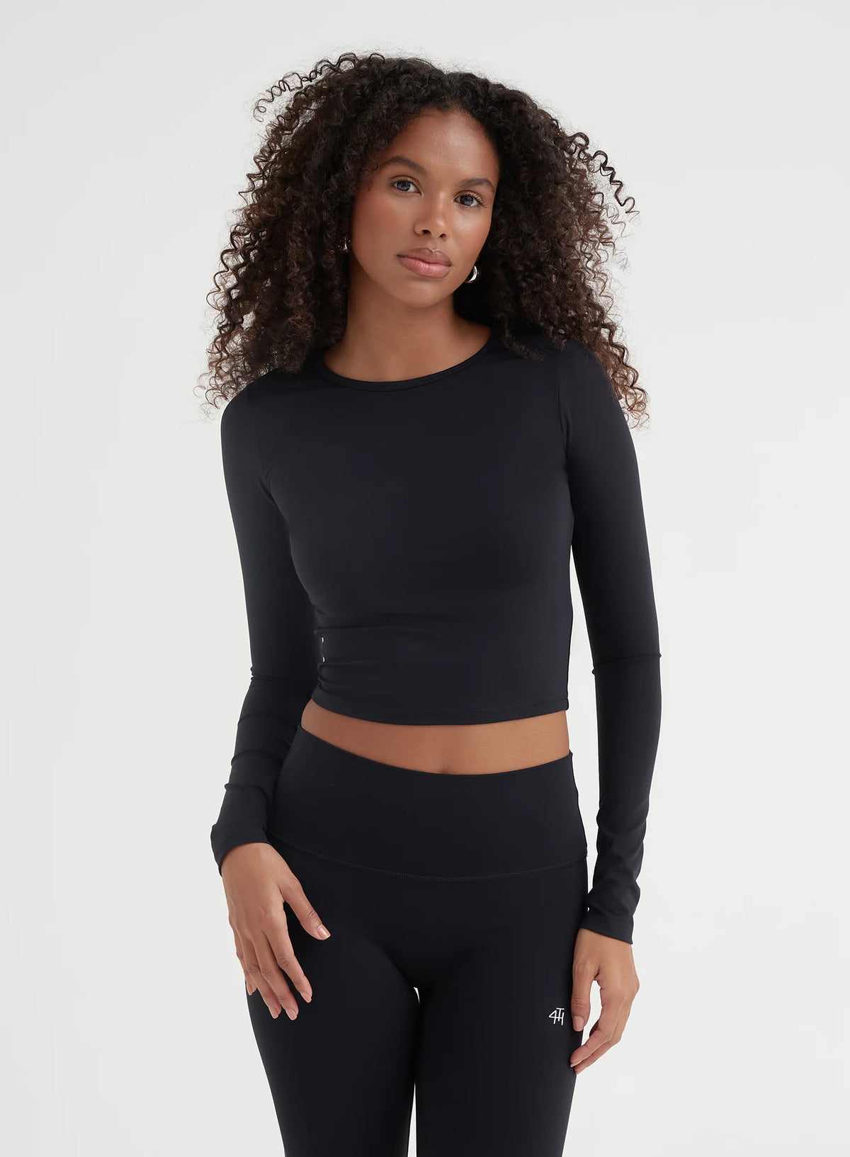 Black Fourth Long Sleeve Top
