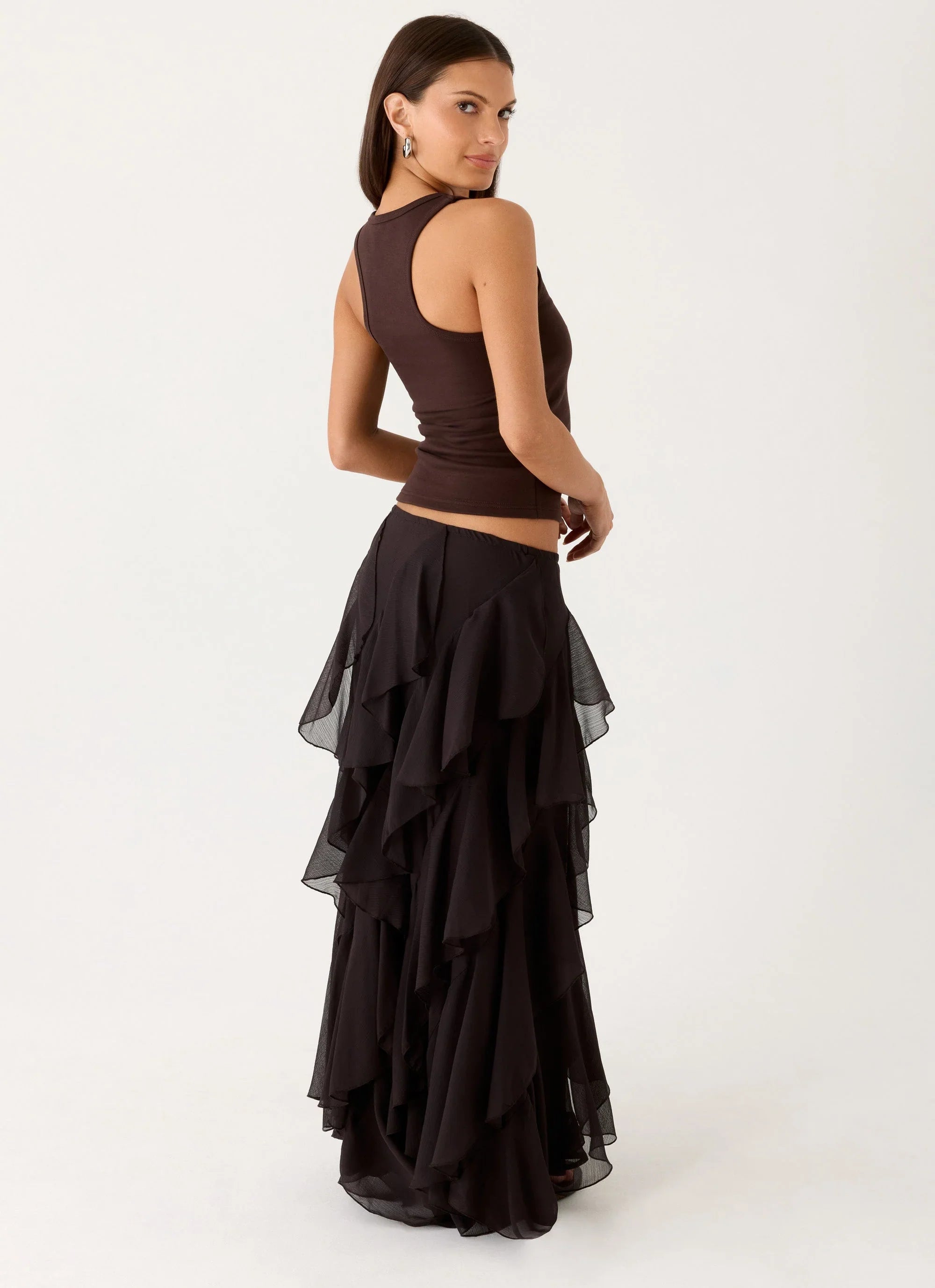 Silvanna Maxi Skirt Chocolate